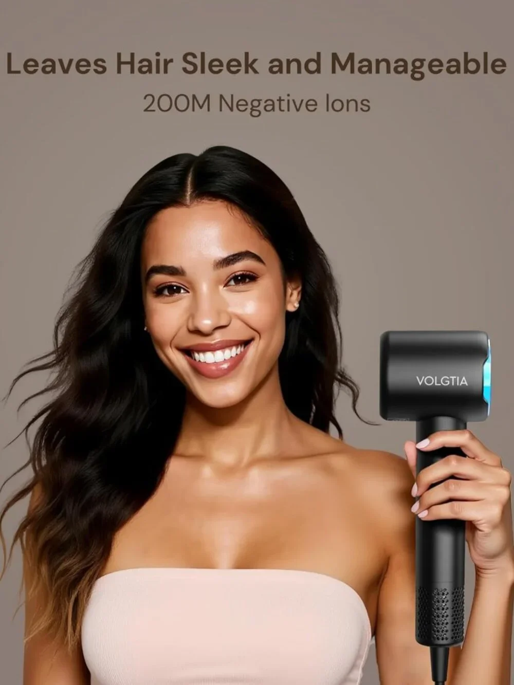 Fast Drying Hair Dryer with Diffuser & Concentrator - Salon Quality Styling Tool